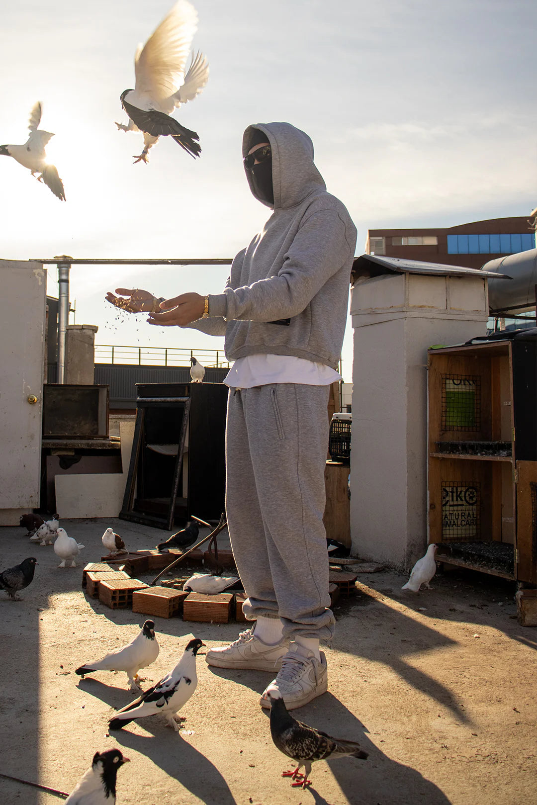 00:00 BOXY HOODIE GREY