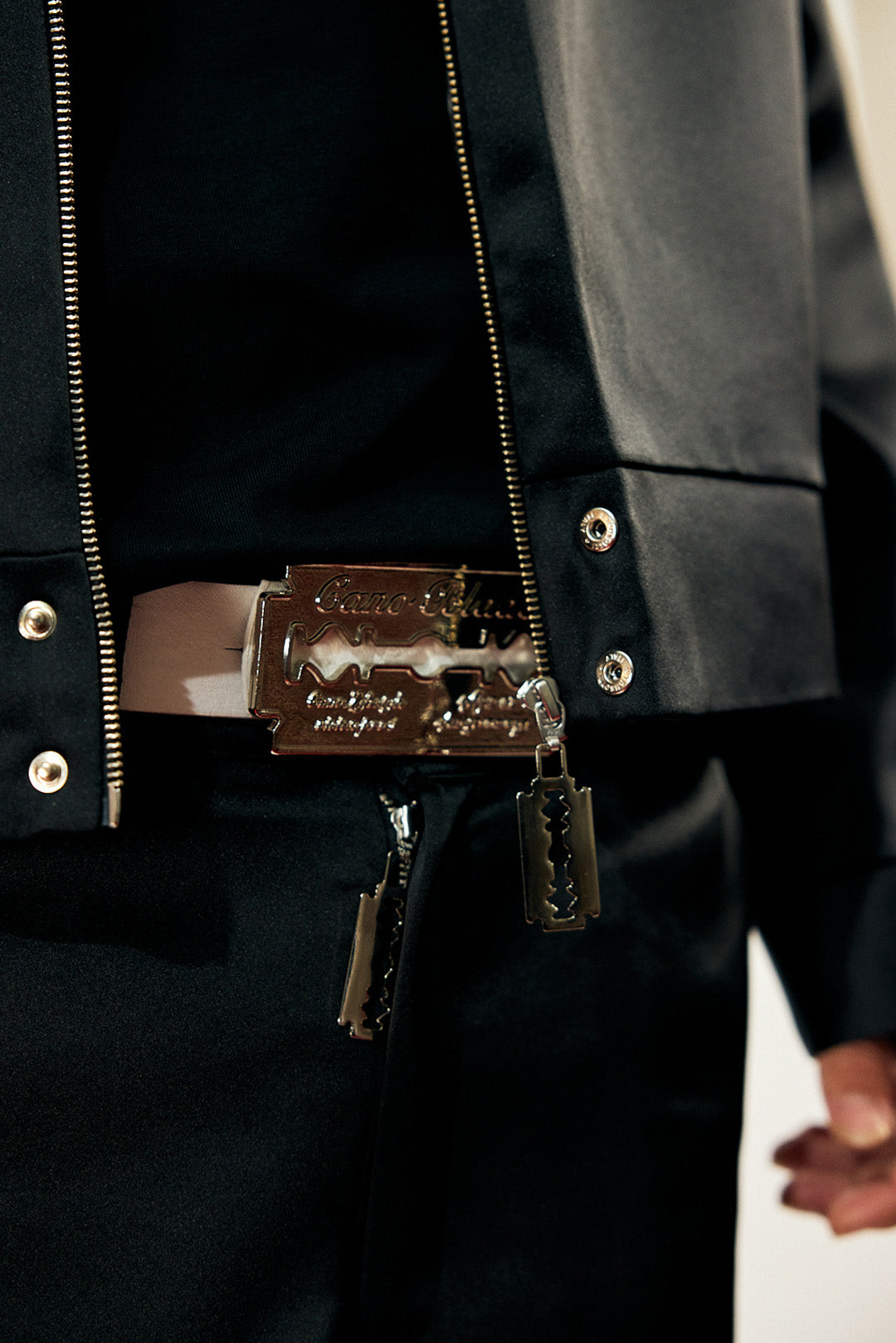 BULLET BLACK SATIN JACKET