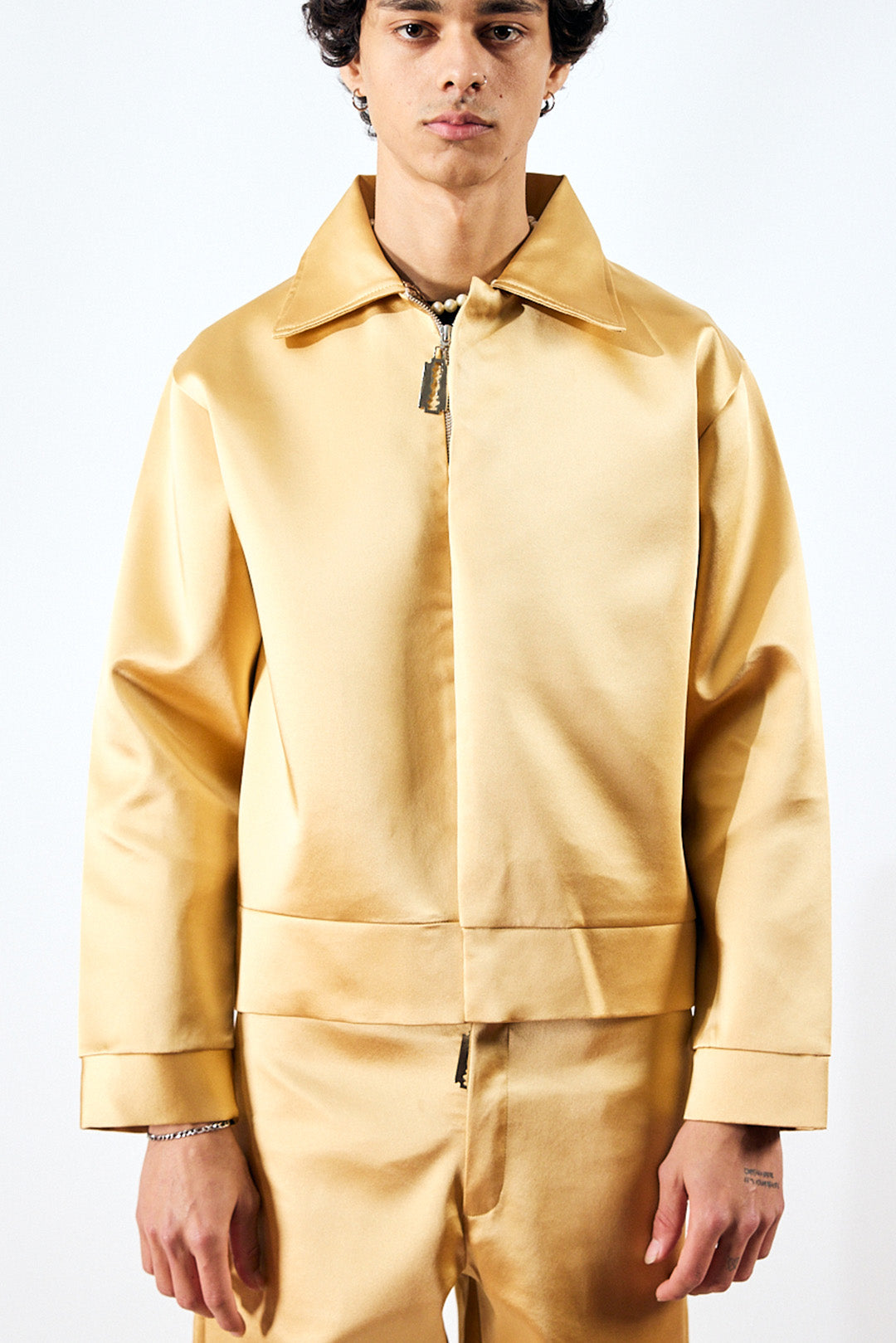 FIKIRTEPE GOLDEN SATIN JACKET