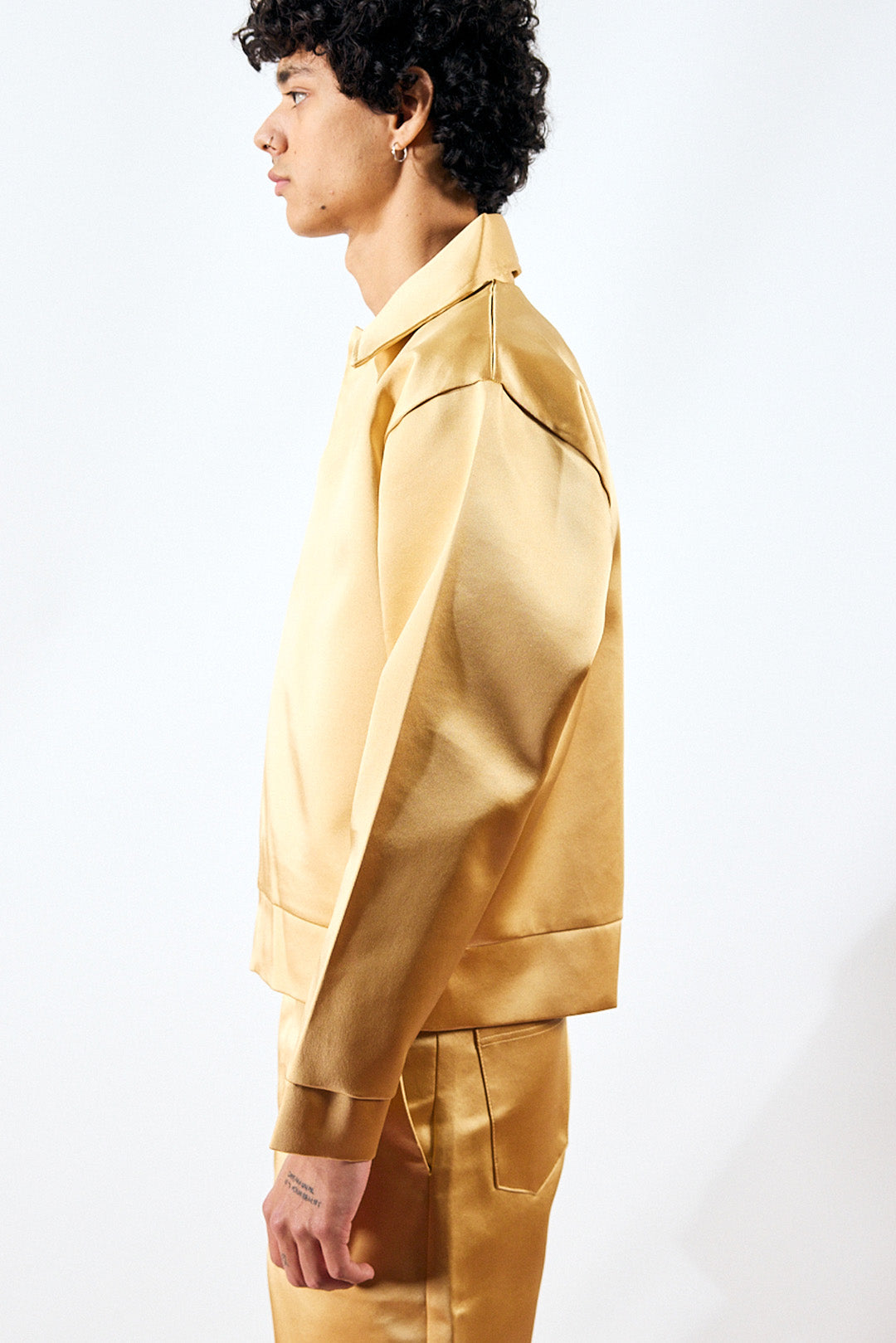FIKIRTEPE GOLDEN SATIN JACKET