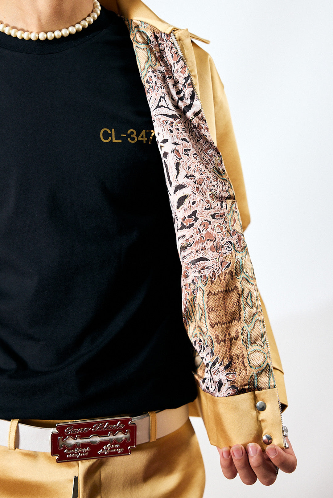 FIKIRTEPE GOLDEN SATIN JACKET