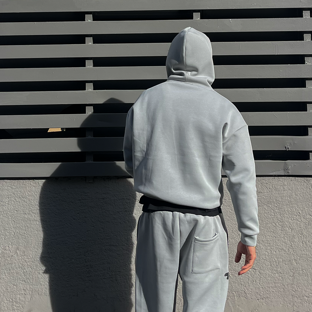 SCUBA HOODED ZIP JACKET - SILVER GREY